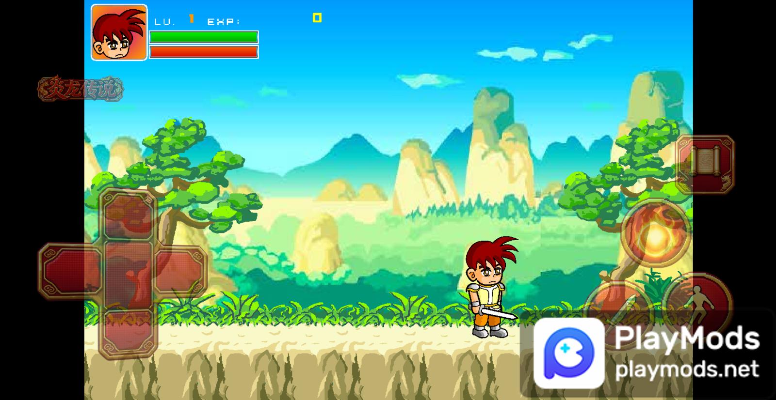 Tutorial Fighting Game Layout Legend of the Flame Dragon: A Martial Arts Fantasy MOD | playmods.net