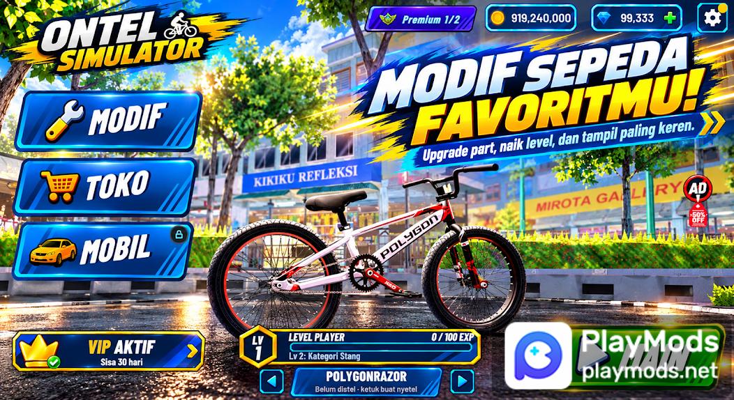 Ontel Simulator Indonesia MOD APK: Unlimited Currency for Custom BMX ...