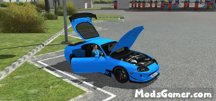 Toyota Supra Blue JDM HQ Mod - modsgamer.com